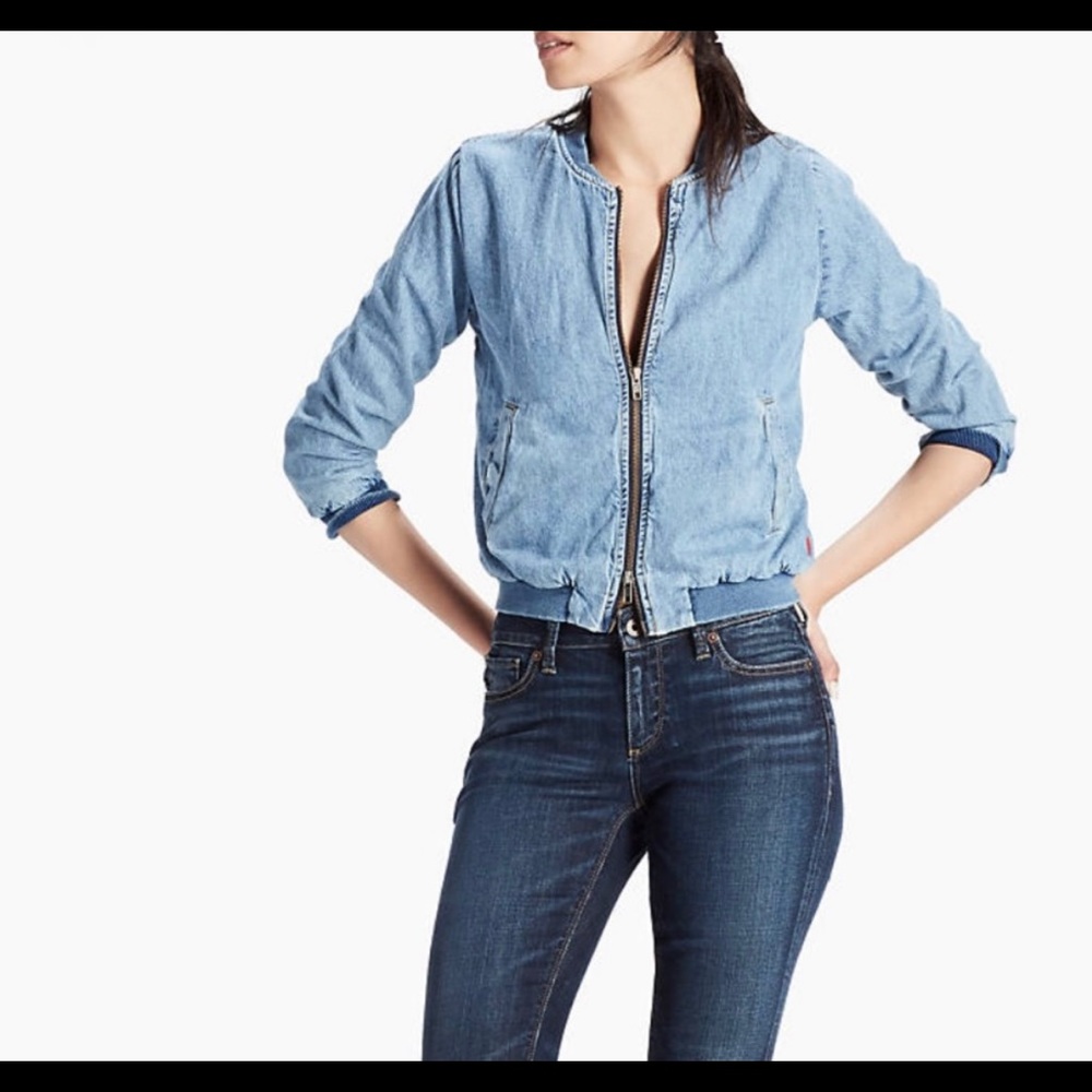 Lucky Brand denim bomber-medium